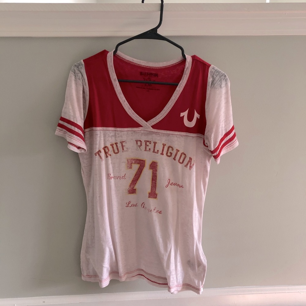 V- Neck True Religion Shirt